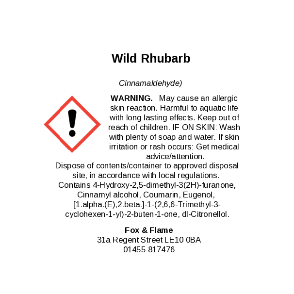 Wild Rhubarb Wax Melts