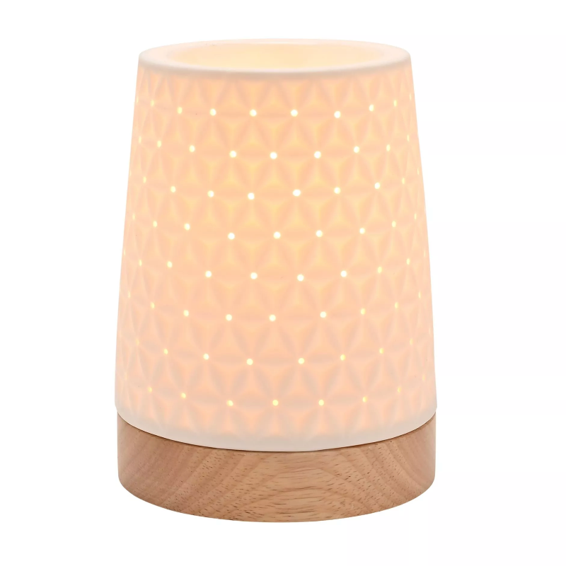 Aroma Lamp Ceramic White Star