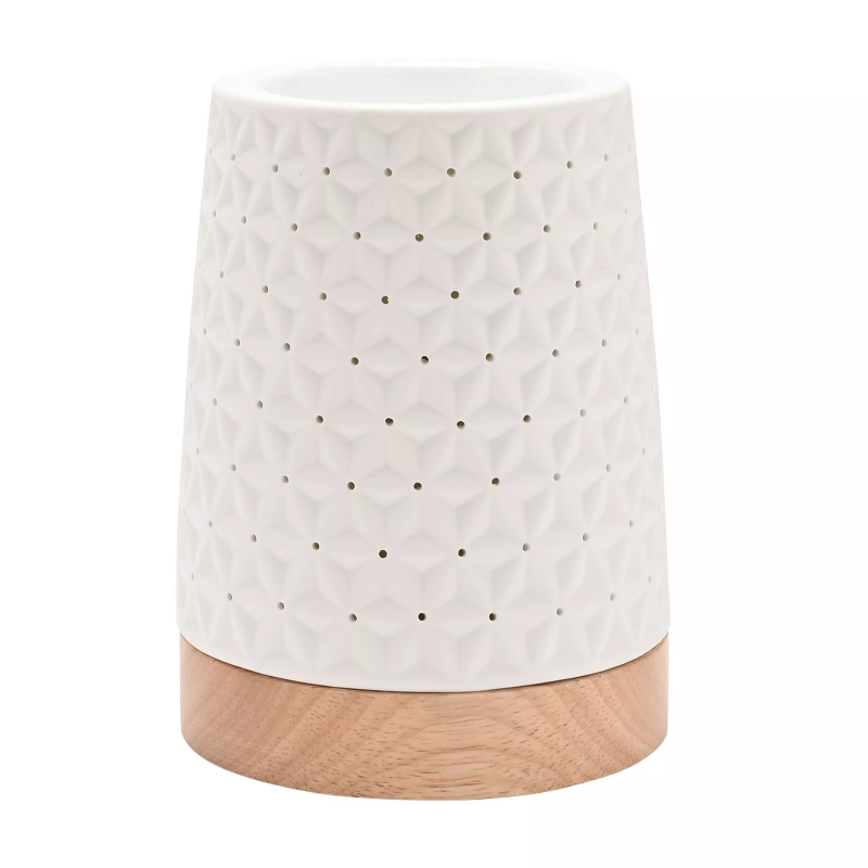 Aroma Lamp Ceramic White Star
