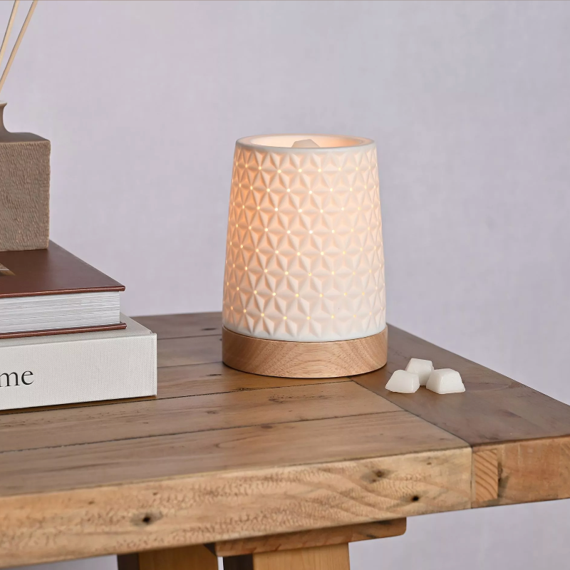 Aroma Lamp Ceramic White Star