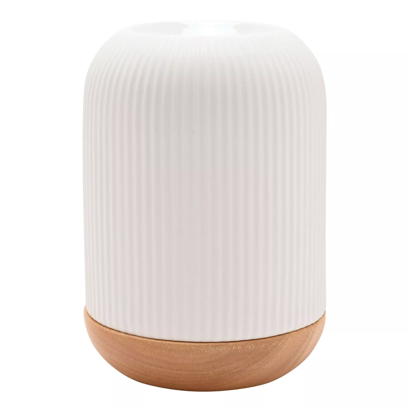 Aroma Lamp Ceramic White Striped