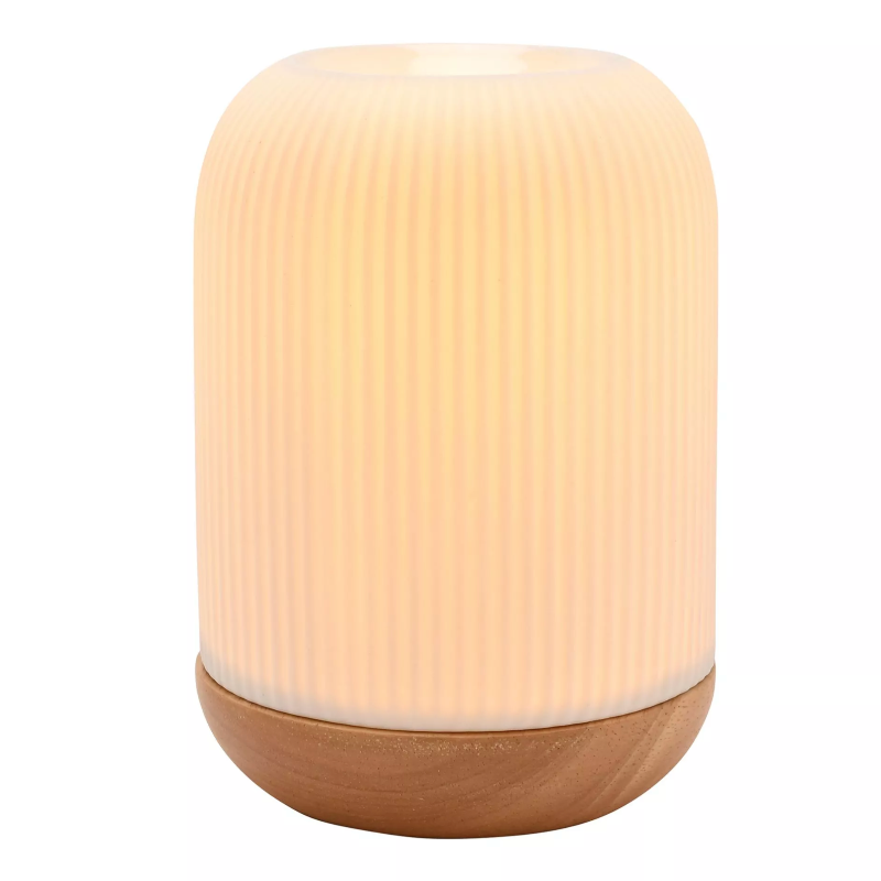 Aroma Lamp Ceramic White Striped