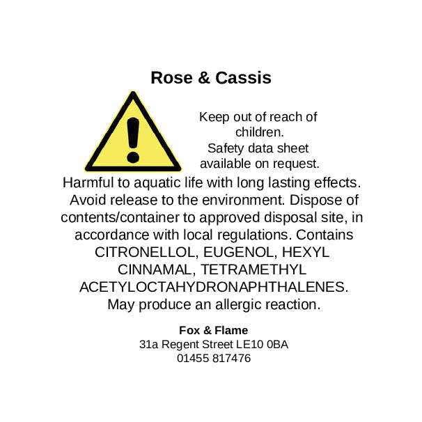 Rose & Cassis Candle